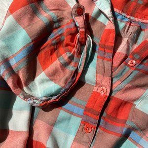 Roommates Plaid Blouse